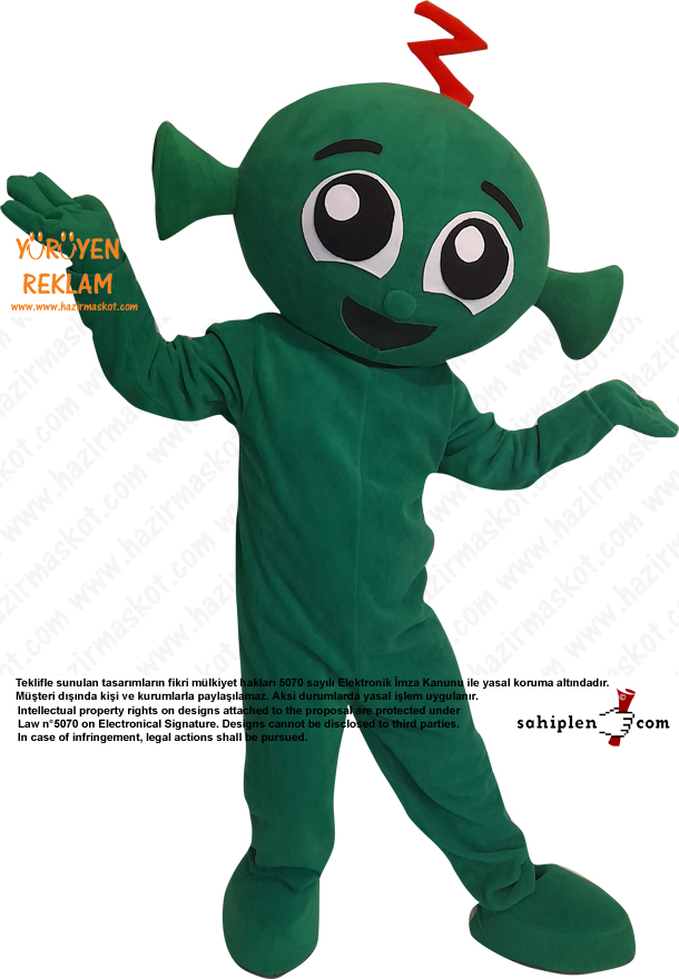 Uzaylı Maskot Kostümü / Stanford Harmony SEL pre k Mascot Costume